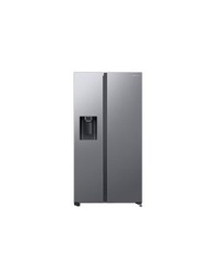 Side-by-Side, E, Wifi (AI Energy), 417/218L, 178cm, Geïntegreerd handvat en display, Rondom koeling, Slanke ijsmachine voor binnen, Mat Inox (HAFEX/EXP)